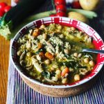 Lemon Chicken with Spinach and Wild Rice Soup